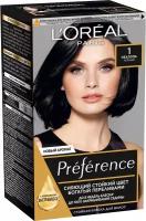 Loreal Paris Стойкая краска для волос Preference 1.0 Неаполь черный 1 шт