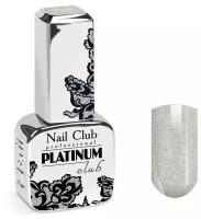 Nail Club professional Эмалевый гель-лак для ногтей с липким слоем PLATINUM CLUB 107 Silverland, 13 мл