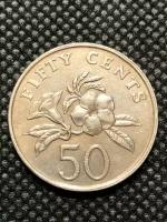 Монета Сингапур 50 центов 1986 год 5-4