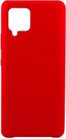 Силиконовый чехол с покрытием soft touch на Samsung Galaxy A42 5G / Накладка для смартфона Самсунг Галакси А42 5Г / Защитный кейс / Красный
