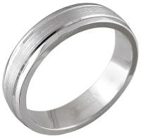 Обручальное платиновое кольцо 01О090362, размер 18.5, мм
