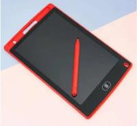 Графический планшет 12 дюймов 2BE / Детский планшет LCD / Графический планшет для рисования детский, со стилусом для малышей Красный