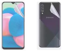 Гидрогелевая защитная пленка на экран и заднюю крышку для Samsung Galaxy A30S / Противоударная бронированя пленка для Самсунг Галакси А30С с эффектом самовосстановления