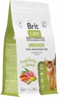 Корм сухой Brit CARE Cat Indoor Stool Odour Reduction для взрослых кошек с индейкой и лососем 400 г