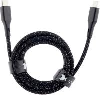 Дата-кабель moonfish MF-CCL-002 (USB-C - Lightning, тканевое плетение, цвет черный)