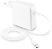 Адаптер питания USB-C 140 Вт для Macbook, дата-кабель Type-C - Type-C, 2м, белый, JD-140PDW