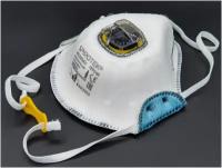 Респиратор - многоразовая маска Spirotek VS 2200 AV c клапаном FFP2. Защита при работе со сварочным аппаратом, 5 шт