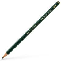 Чернографитовые карандаши Faber Castell Карандаш чернографитовый Faber-Castell CASTELL 9000, 6B