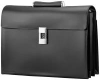 Мужской портфель из натуральной кожи PORSCHE DESIGN Classic Line черный CL L, 17х45 см