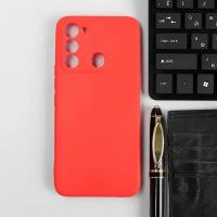 Чехол Red Line Ultimate, для телефона Tecno Spark 8c, силиконовый, красный