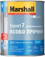 MARSHALL Export 7 Особо прочная краска латексная для стен и потолков, матовая, база BW (0,9л)