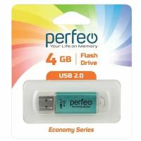 USB Флеш 4Gb Perfeo E01 USB 2.0 зеленый PF-E01G004ES