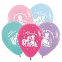 Воздушный шар Sempertex 12" (30 см) Принцесса Мия и единорог, Пастель, материал - Латекс, цвет - ассорти (50шт)