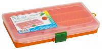 Коробка для приманок FisherBox 216SH Slim Orange (3 отд.) 220х120х20 мм, арт. 22.12.02 or