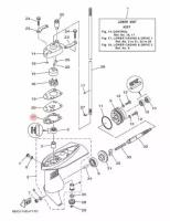 Прокладка помпы под пластиной Yamaha F2, F2,5/Sea-PRO 3 л. с. 6EG-G5315-00