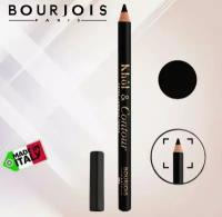 Bourjois карандаш-кайал для глаз Khol & Contour, оттенок 002 Ultra black