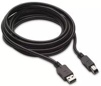 Кабель USB2.0 5bites, AM/BM, 3м, золотые разъемы, ферр.кольца, черный