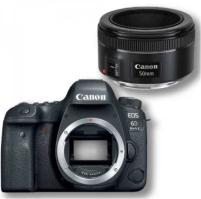 Фотоаппарат Canon EOS 6D Mark II Kit EF 50mm f/1.8 STM, черный