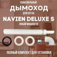 Дымоход для котла NAVIEN DELUXE S любой мощности, комплект антилед (DYMdeluxes)