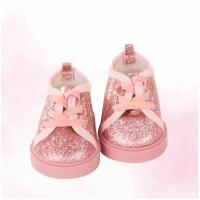 Gotz Обувь, туфли с блестками на шнурках роз, 42-50 см 3403045