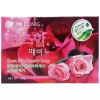 3W Clinic Мыло кусковое экстрактом розы Rose Hip