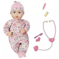 Интерактивная кукла Zapf Creation Baby Annabell Милли чувствует себя лучше 43 см 701-294 горчичный