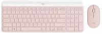 Комплект клавиатура+мышь Logitech MK470 Rose Pink (русская раскладка)
