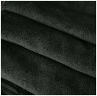 Ткань Флис черный антипиллинг пл.180 гр., отрез 2 метра, ширина 150 см