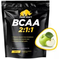 BCAA Prime Kraft 2:1:1, зеленое яблоко, 500 гр