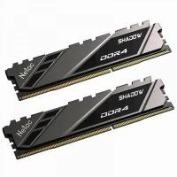 Модуль памяти DDR4 Netac Shadow II 32GB (2x16GB) 3200MHz CL16 1.35V / NTSWD4P32DP-32K / Black / with radiator