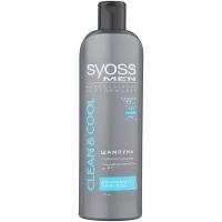 Syoss шампунь Men Clean&Cool Глубокое очищение для нормальных и жирных волос, 500 мл