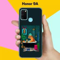 Силиконовый чехол на Honor 9A Тигр в ванной / для Хонор 9А