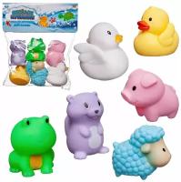 Набор резиновых игрушек для ванной Abtoys Веселое купание 6 предметов (набор 2), в пакете PT-01501