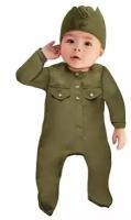 Детская военная форма солдат малышок, на рост 75 см, 6-9 месяцев, Бока 2532-бока