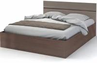 Двуспальная кровать с подъемным механизмом Стендмебель, Вегас, 143,2х203,2х90см, шимо темн/кофе с молоком