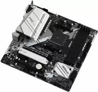 Материнская плата ASRock B550M Pro4 Socket-AM4 AMD B550 4xDDR4, 6xSATA3, RAID, 1xM.2, 2xPCI-E16x, 5xUSB3.2, 1xUSB3.2 Type C, D-Sub, DP, HDMI, Glan, mATX Ret