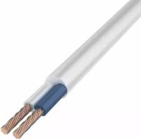 Провод соединительный ПВС REXANT 2x1,0 мм2, белый, длина 10 метров, ГОСТ