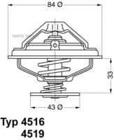 Термостат Wahler арт. 4516.85D