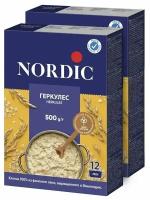 Nordic Хлопья овсяные Геркулес 2 шт по 500 гр