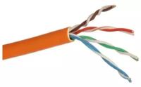 Кабель Exegate EX256747RUS UTP 4 пары кат.5e CCA, 24AWG, LSZH, бухта 305м, оранжевый