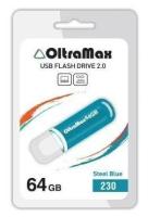 USB флэш-накопитель (OLTRAMAX OM-64GB-230-св.синий)