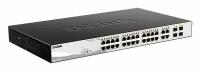 Настраиваемый L2 PoE-коммутатор D-Link DGS-1210-28P/F5A, 24x1000Base-T, 4хCombo 1000Base-T/SFP