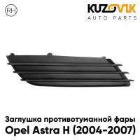 Заглушка противотуманной фары правая Opel Astra H (2004-2007)