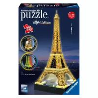 Пазл Ravensburger 3D Ночная Эйфелева башня (12579), 216 дет