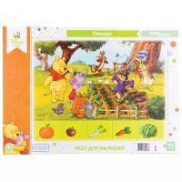 Рамка-вкладыш Step puzzle Disney Baby Овощи (80438), 11 дет