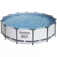 Бассейн каркасный Bestway Steel Pro Max 427х107см + фильтр-насос 3028л/ч + лестница + тент, 56950