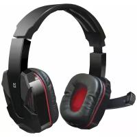 Наушники с микрофоном игровые Defender Warhead G-260 красный + черный, кабель 1,8 м - 1 шт