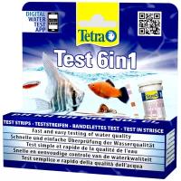 Тест для воды Tetra Test 6in1, 25 экспресс-полосок