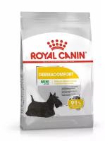 Корм сухой ROYAL CANIN MINI DERMACOMFORT ветеринарная диета для собак с раздраженной и зудящей кожей 1кг х 5 шт