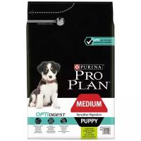 PRO PLAN OPTIDIGEST PUPPY MEDIUM SENSITIVE DIGESTION для щенков средних пород с чувствительным пищеварением с ягненком и рисом (3 + 3 кг)